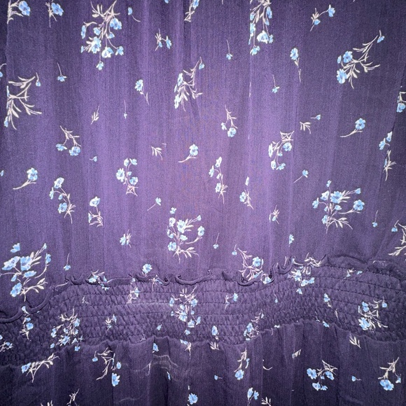 Tamara H. Blue Floral Dress – Size 3XL – Elastic Waistband & Layered Skirt - Picture 7 of 7